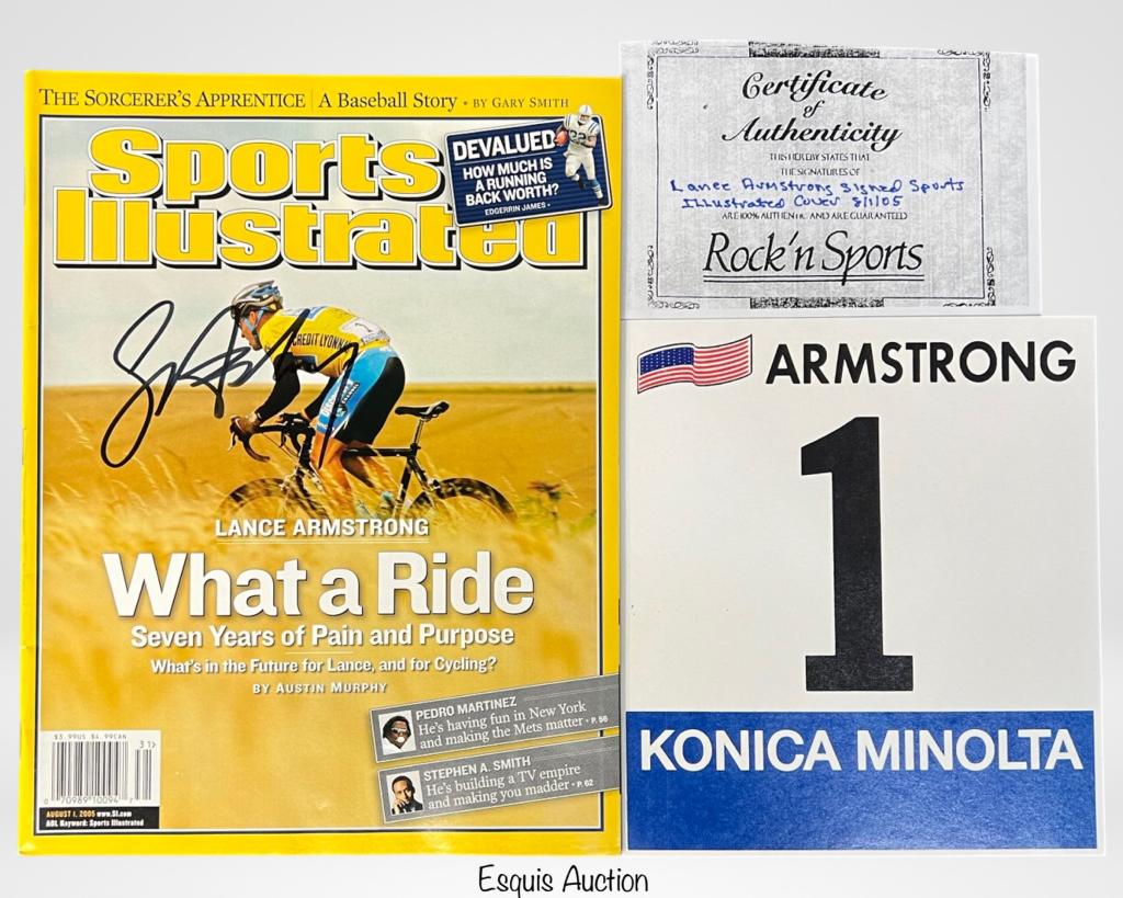 Lance Armstrong Signed Sports Illustrated Magazine (1 of 4)