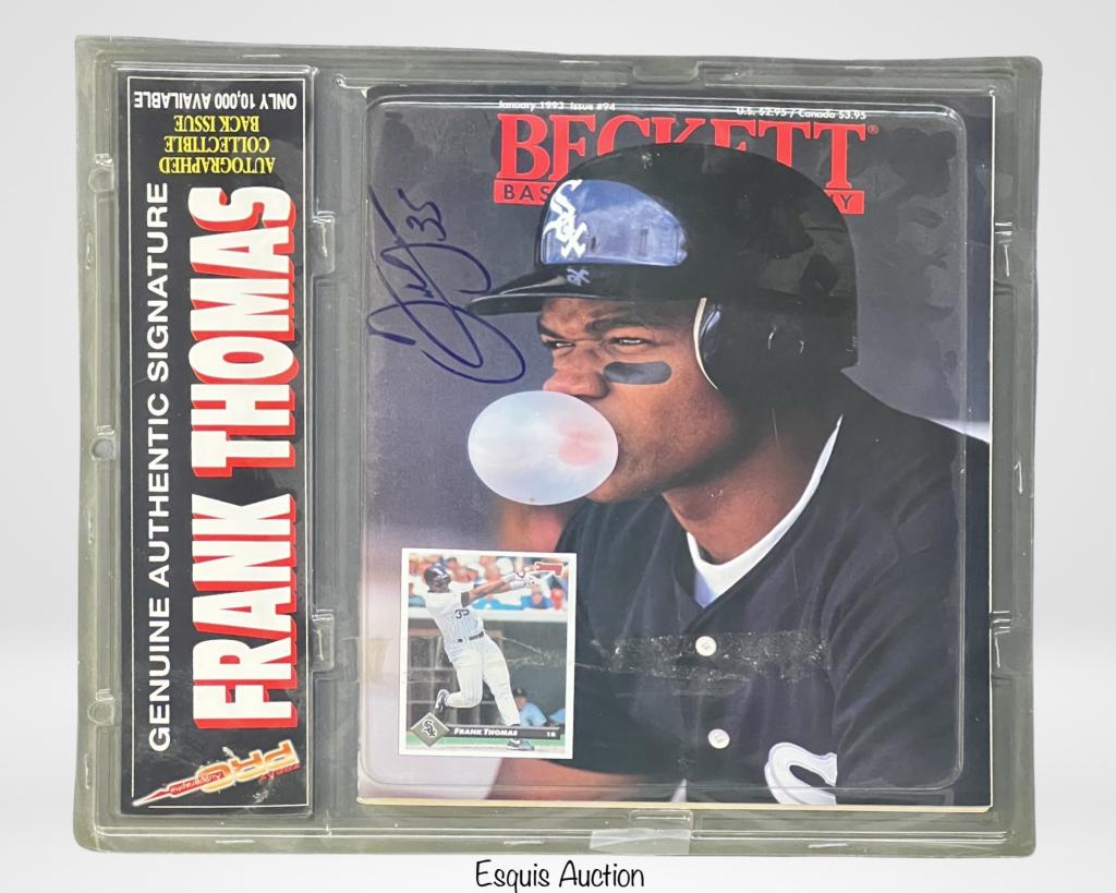 Frank Thomas Autographed Becket Magazine Cover (1 of 3)