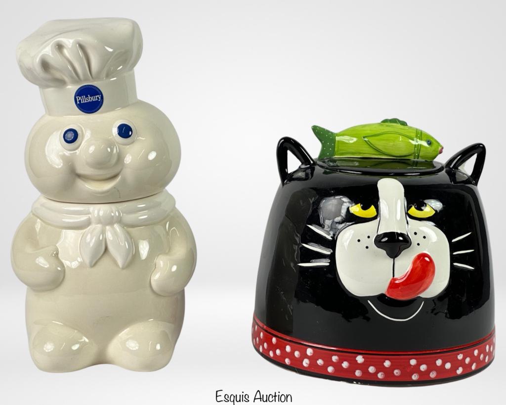 Pillsbury Dougboy & Carol Eldridge Cat Cookie Jars (1 of 6)