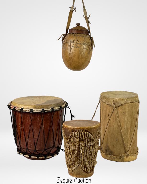 Wood & Skin African and Teribe Indians Drums (1 of 11)