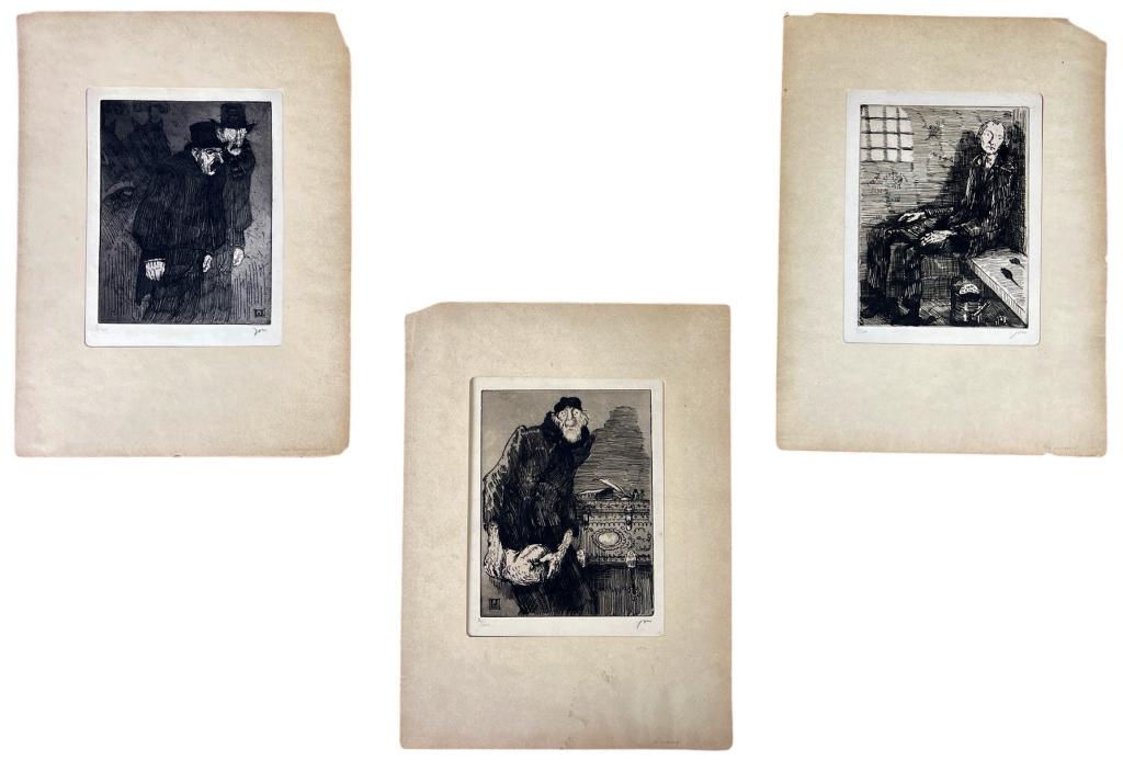 Louis Jou- Three Signed Limited Edition Etchings (1 of 10)