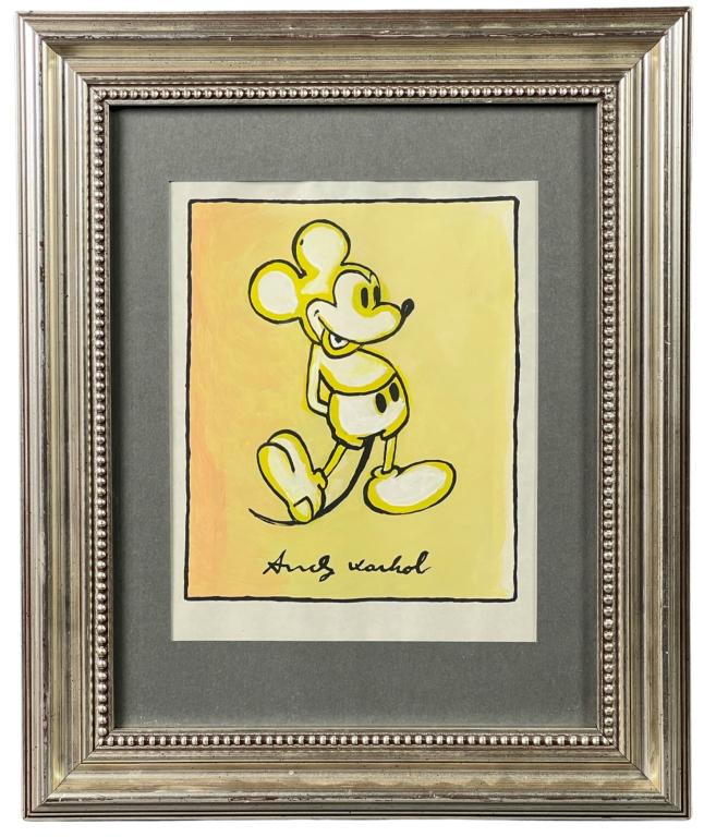 Andy Warhol (in Style) Pop Art Mickey Mouse Drawin (1 of 4)