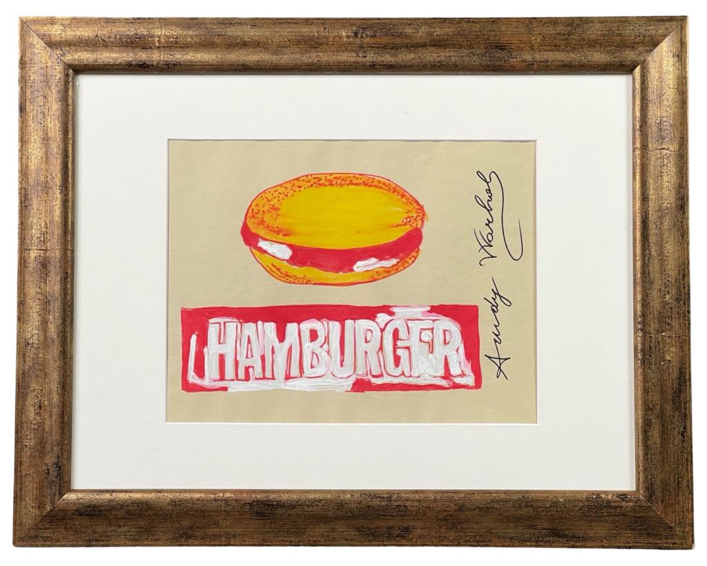 Andy Warhol (in Style) Pop Art Hamburger Drawing (1 of 4)