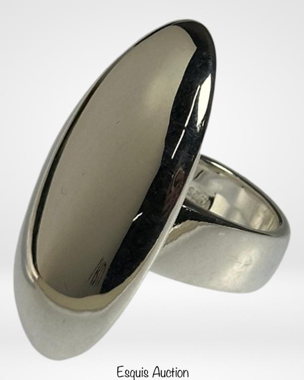 Massive Ladies Sterling Silver Dome Ring (1 of 3)