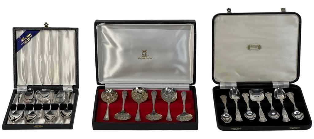 3 Sets of Vintage Sheffield Spoons (1 of 11)