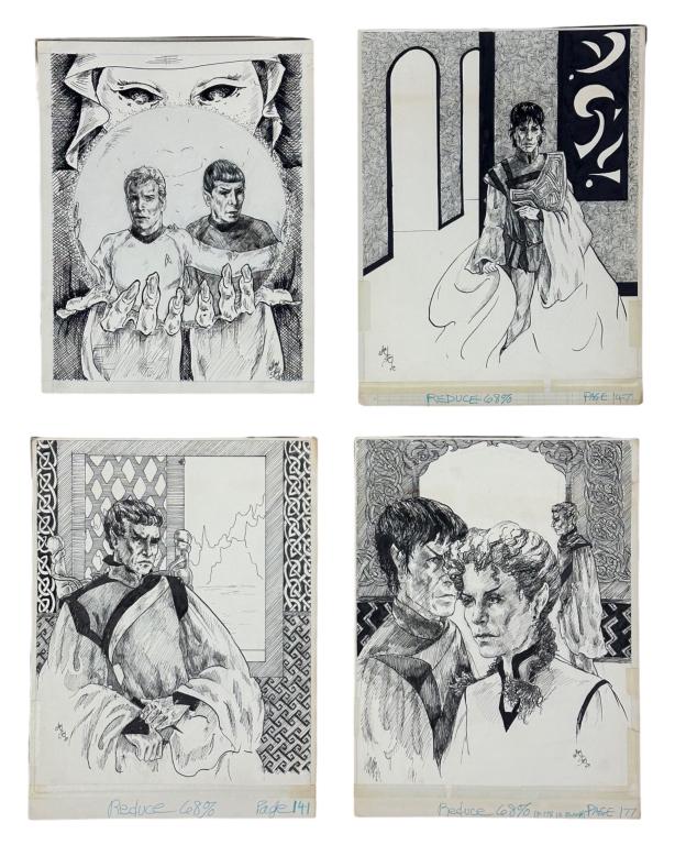 Star Trek Fanzine- Original Magazine Art Drawings (1 of 9)
