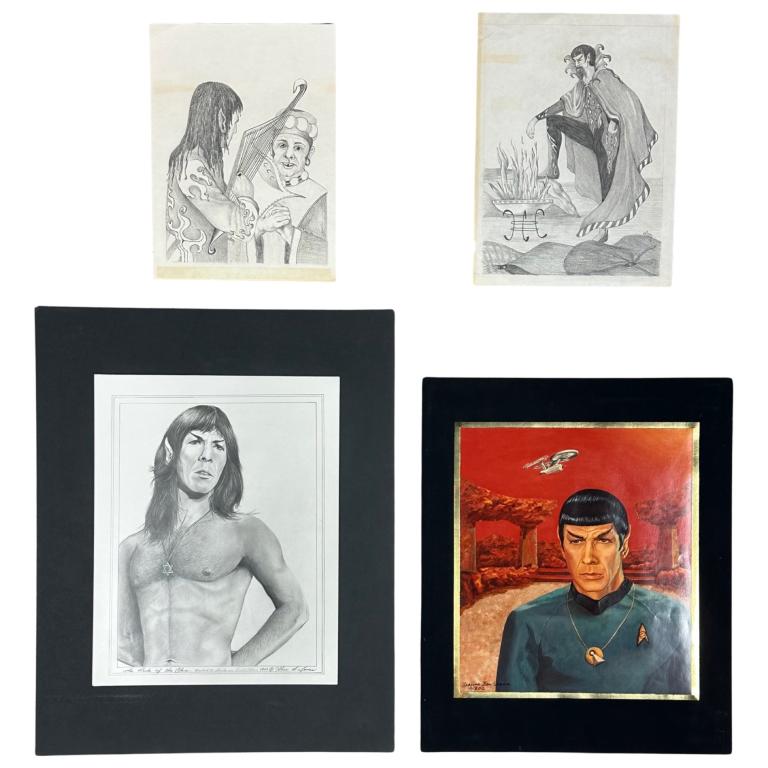 Star Trek Fanzine Original Art Drawings (1 of 14)