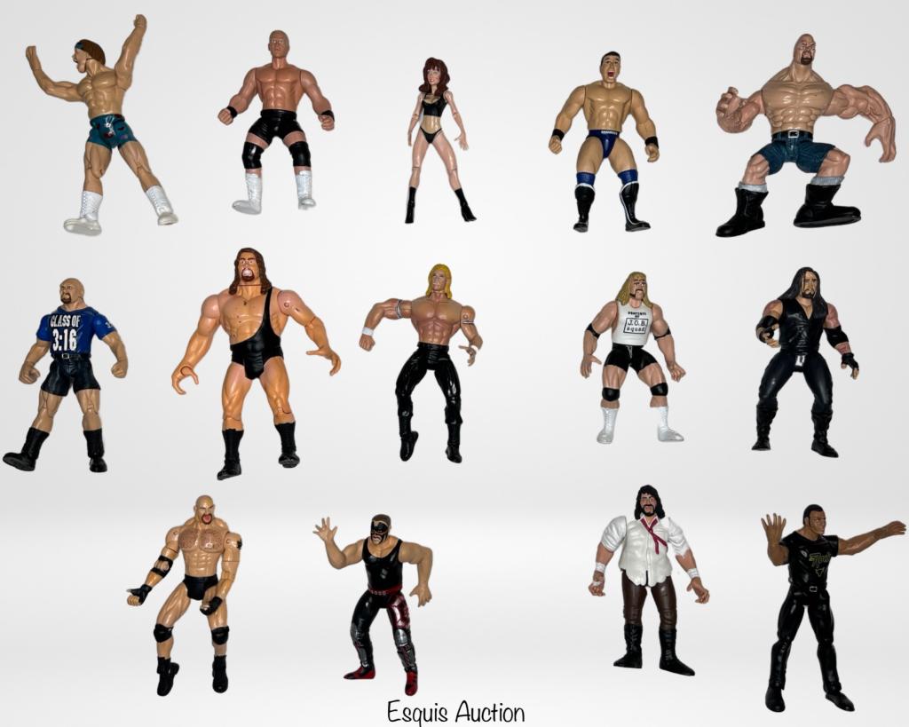 Vintage 1990's WWE WWF Wrestler Action Figures (1 of 5)
