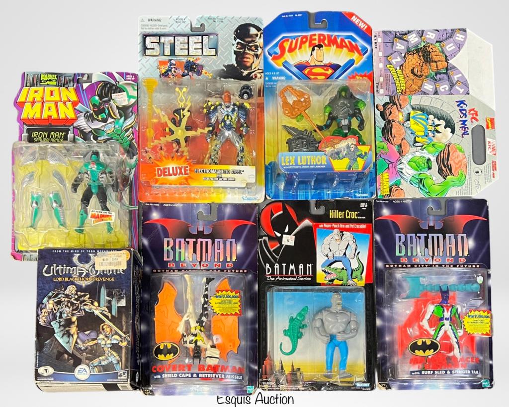 Vintage Action Figures- Batman, Superman, Iron Man (1 of 3)