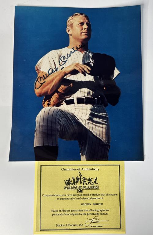 Mickey Mantle Autographed/ Signed Photograph (1 of 4)