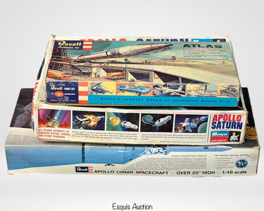 Vintage Plastic Model Kits- Apollo Spacecrafts, Ro (1 of 4)