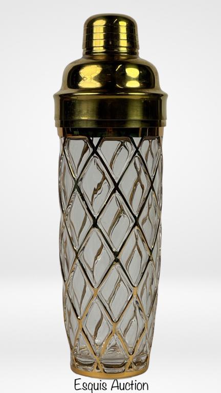Joseph Altuzarra 18k Gold Lattice Cocktail Shaker (1 of 4)