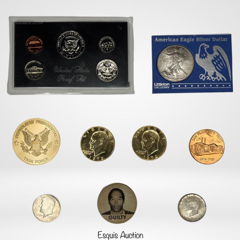 1998 American Silver Eagle Dollar, Coins & Tokens (1 of 15)