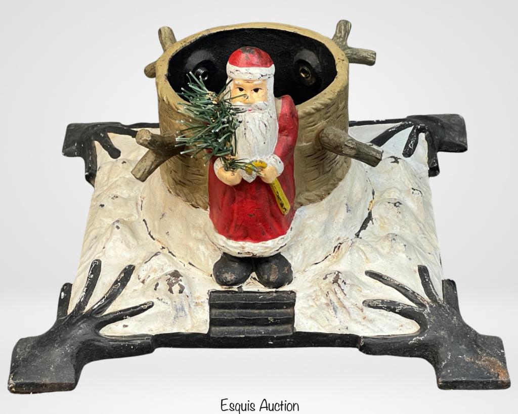 1920's German Cast Iron Christmas Tree Stand (1 of 6)