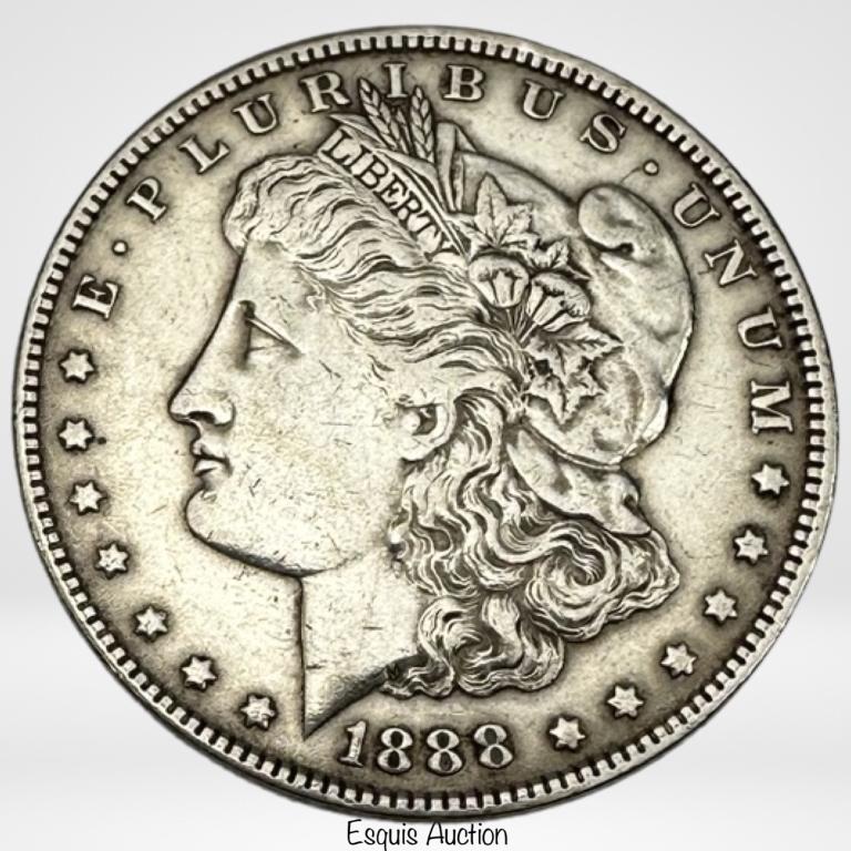 1888 US Silver Morgan Dollar Coin- BU? (1 of 2)