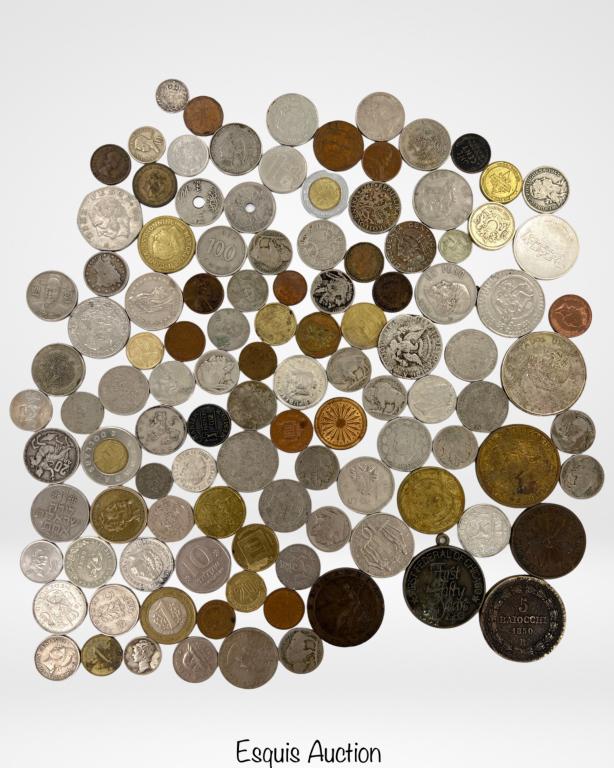 Lot of World Coins incl. Silver & 1797 UK Penny (1 of 8)