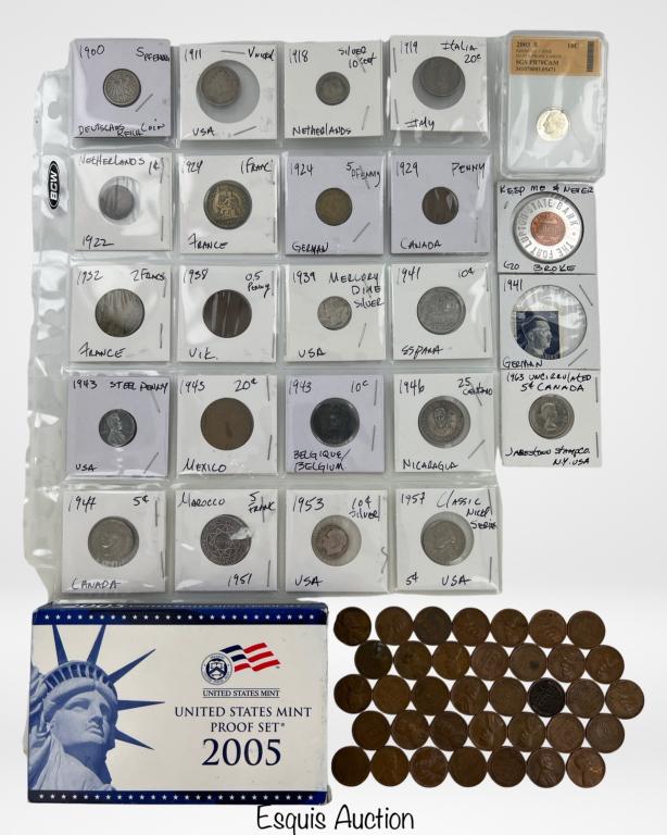 Lot of US & World Coins incl. Silver (1 of 7)