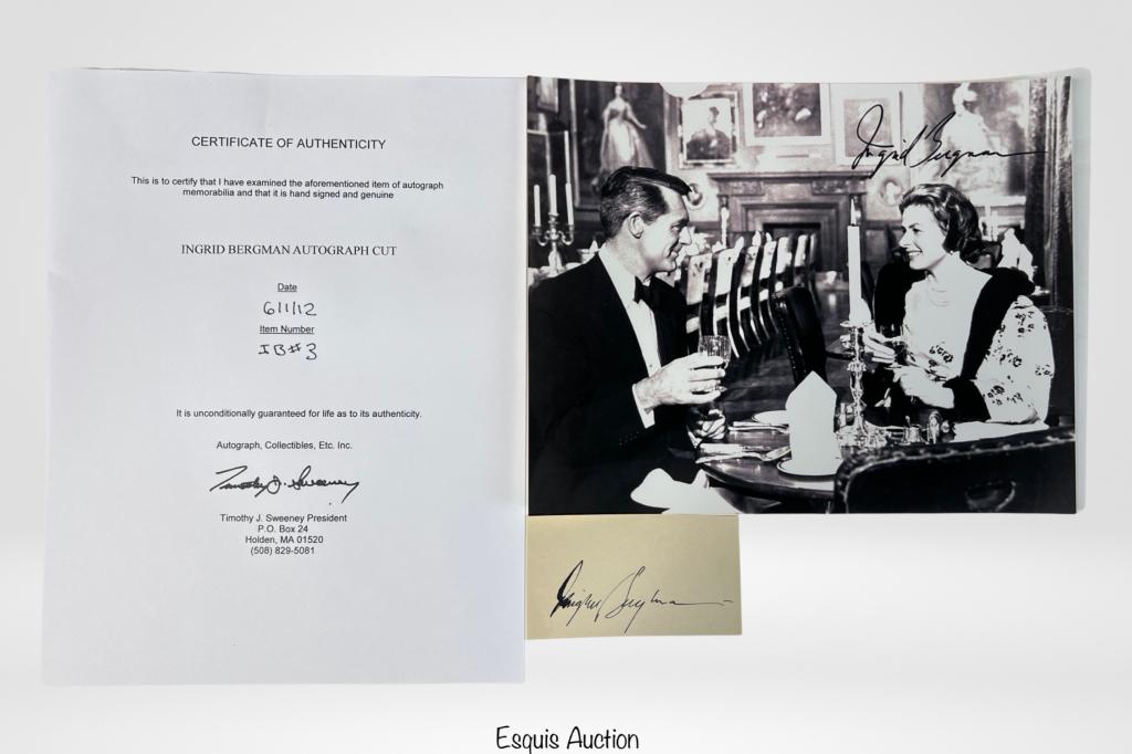 Ingrid Bergman Autograph/ Signature w/ Photo (1 of 4)