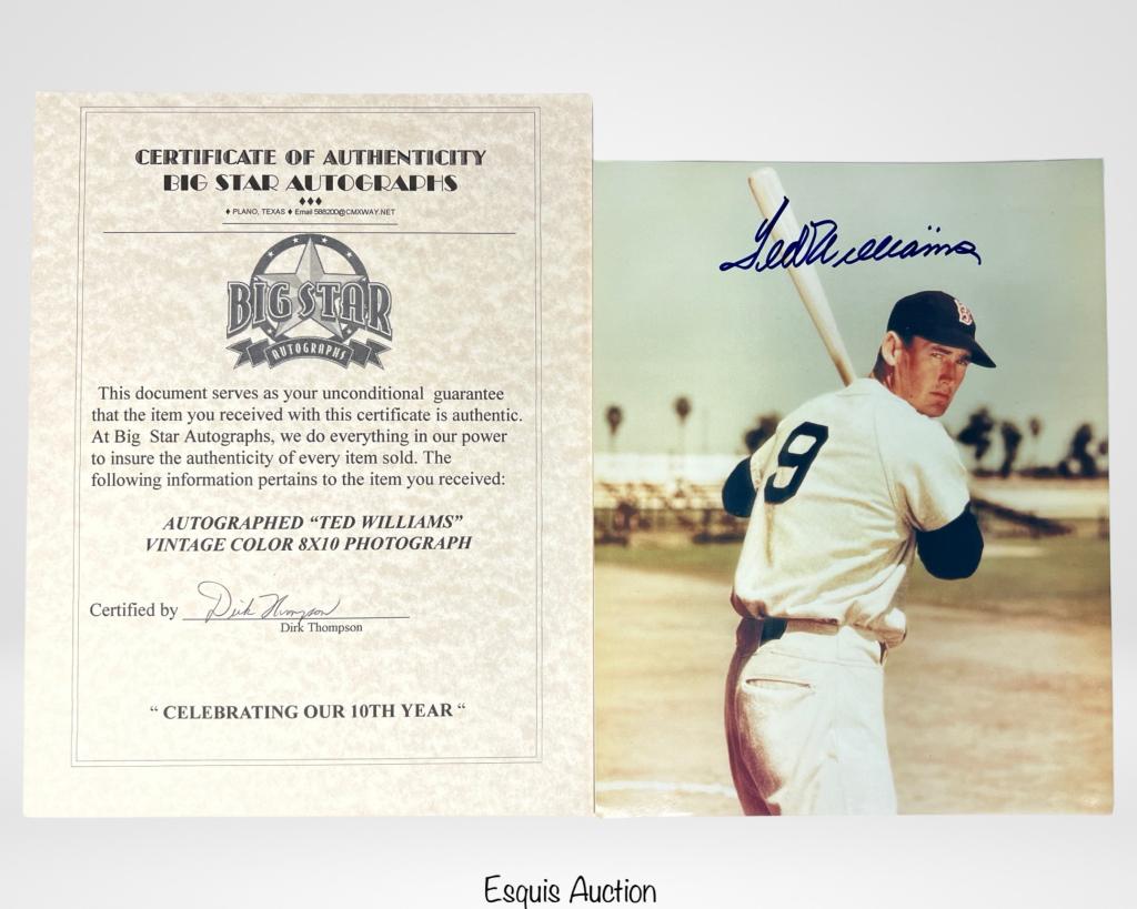 Ted Williams Signed/ Autographed Photograph (1 of 4)