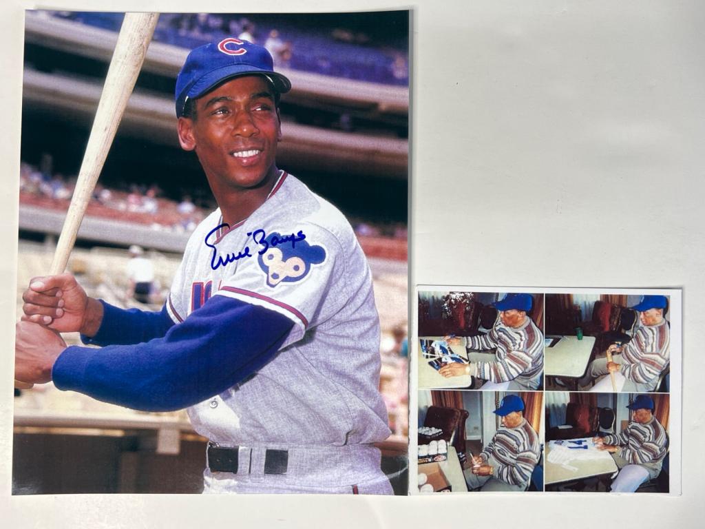 Ernie Banks Signed/ Autographed Baseball Photo (1 of 4)