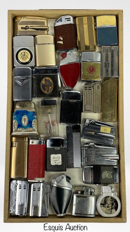 Large Lot of Vintage Cigarette Lighters (1 of 3)