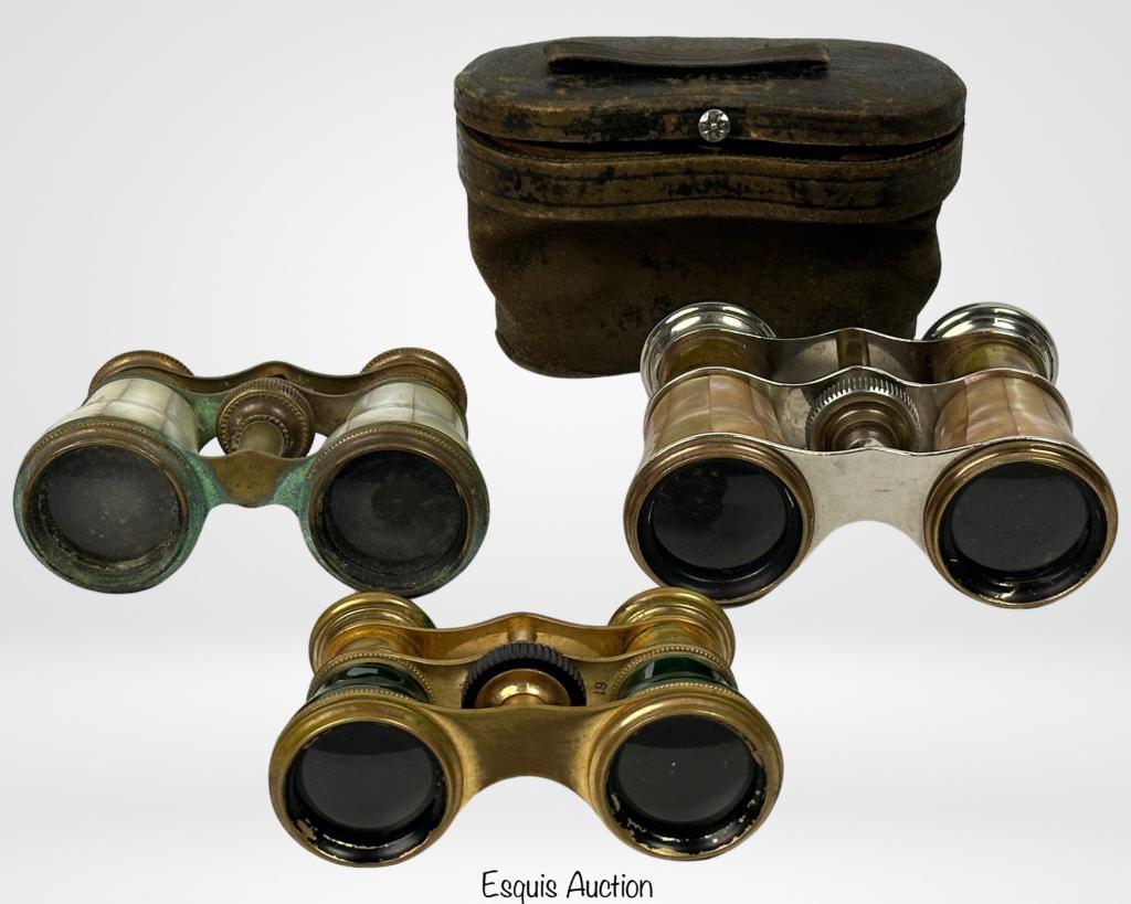 Lot of 3 Antique Opera Glasses/ Binoculars (1 of 7)