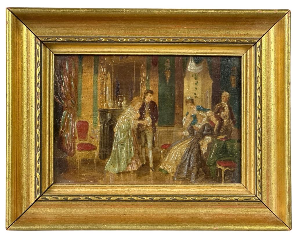 Otto Erdmann (after) 19th C. Oil on Wood Painting (1 of 3)