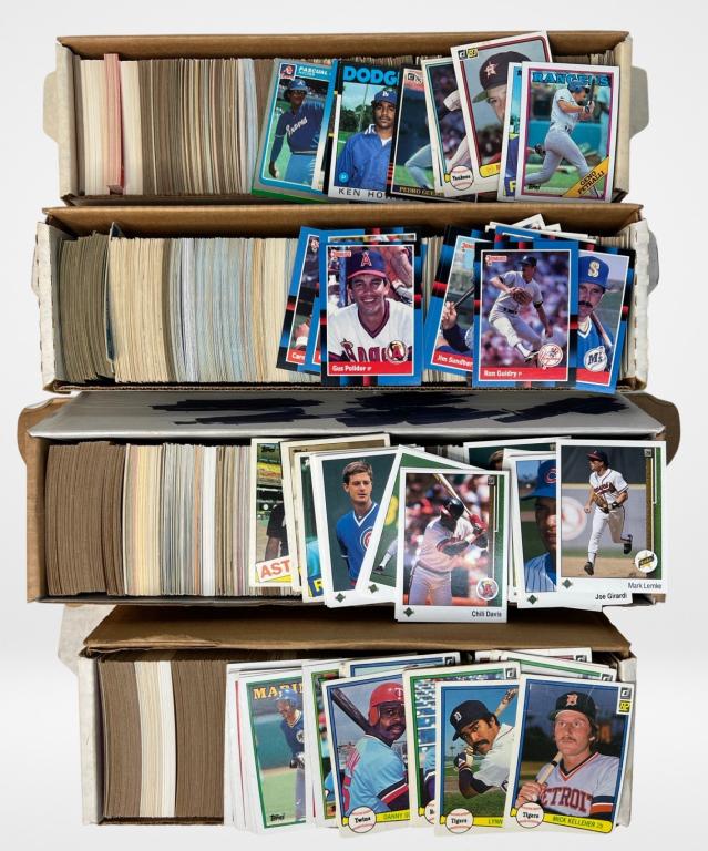 Four Boxes of Vintage Baseball Trading Cards (1 of 4)