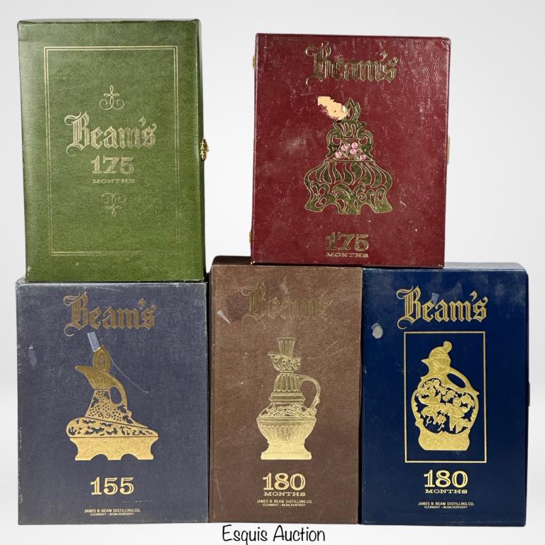 Jim Beam Porcelain Whiskey Decanters (1 of 6)