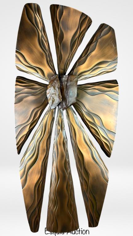 Kurt Ruby- Evolution MCM Copper Art Wall Sculpture (1 of 4)