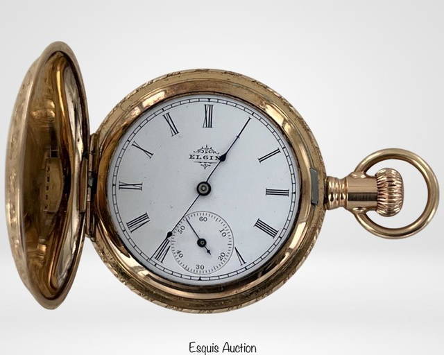 Auction Elgin 14k Gold Pocket Watch Value Sold At Auction: Antique