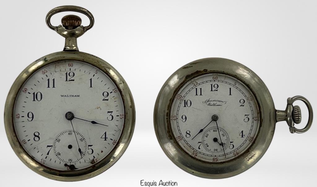 Two Antique American Waltham Pocket Watches (1 of 7)