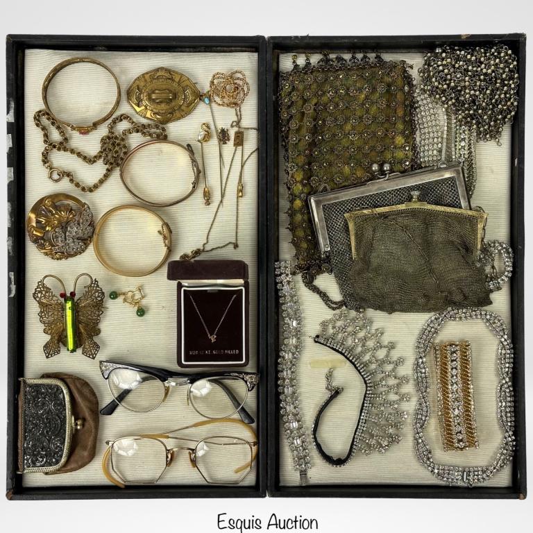 Vintage Edwardian Jewelry, Antique Mesh Purses (1 of 5)