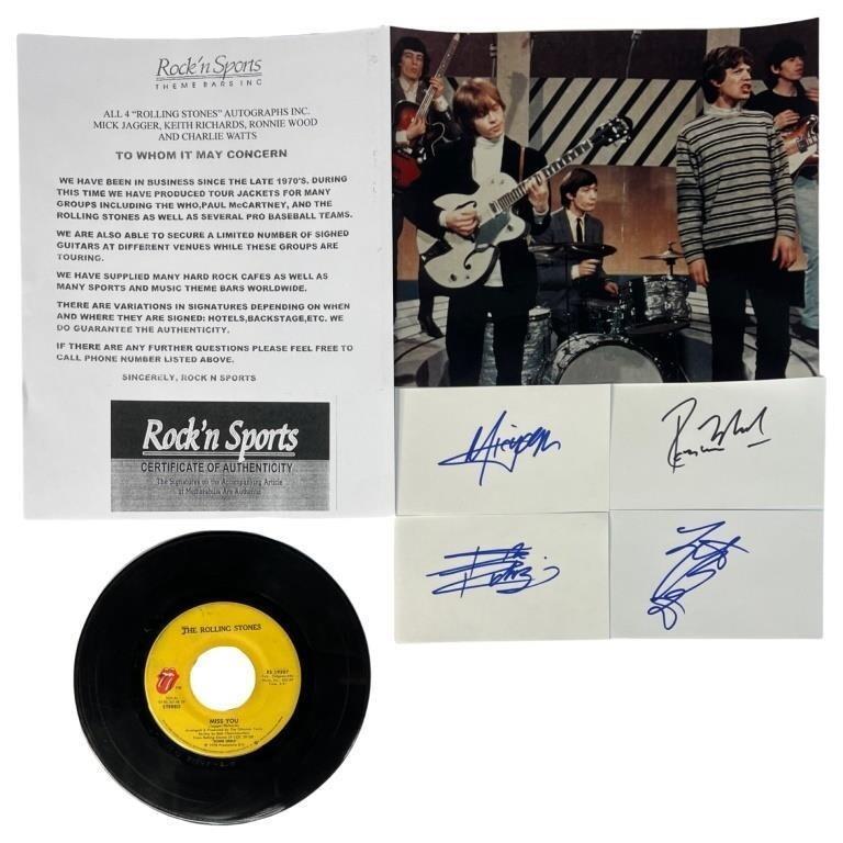 "The Rolling Stones" - Autographs/ Signatures All4 (1 of 9)