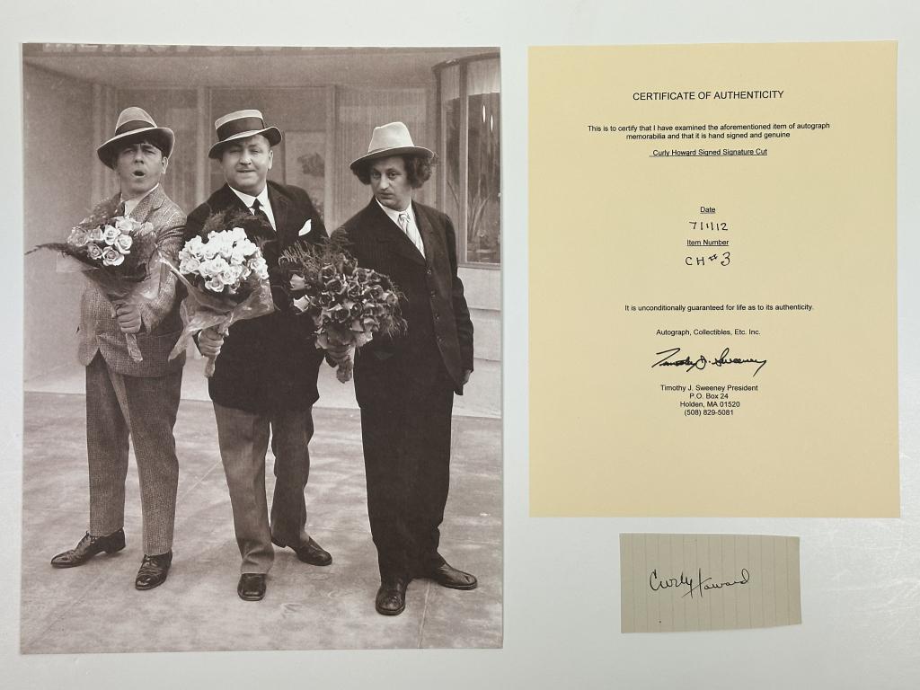 3 Stooges-Curly Howard Autograph/ Signature (1 of 5)