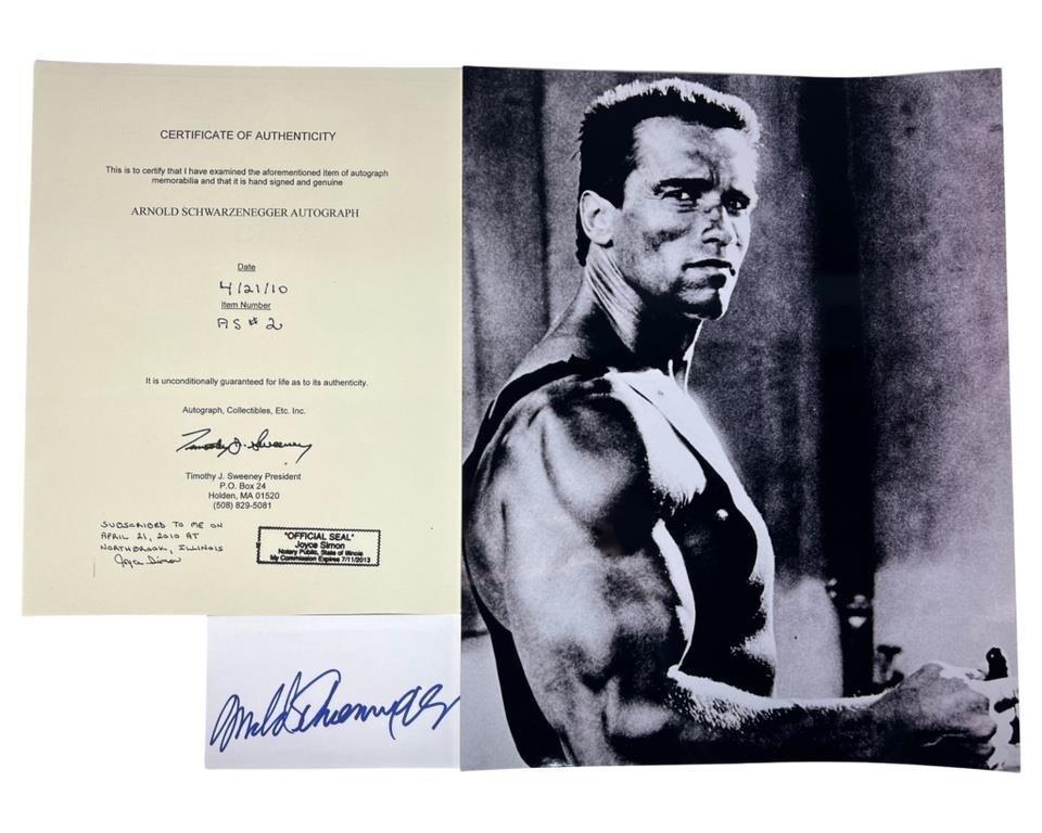 Arnold Schwarzenegger Signature/ Autograph (1 of 4)