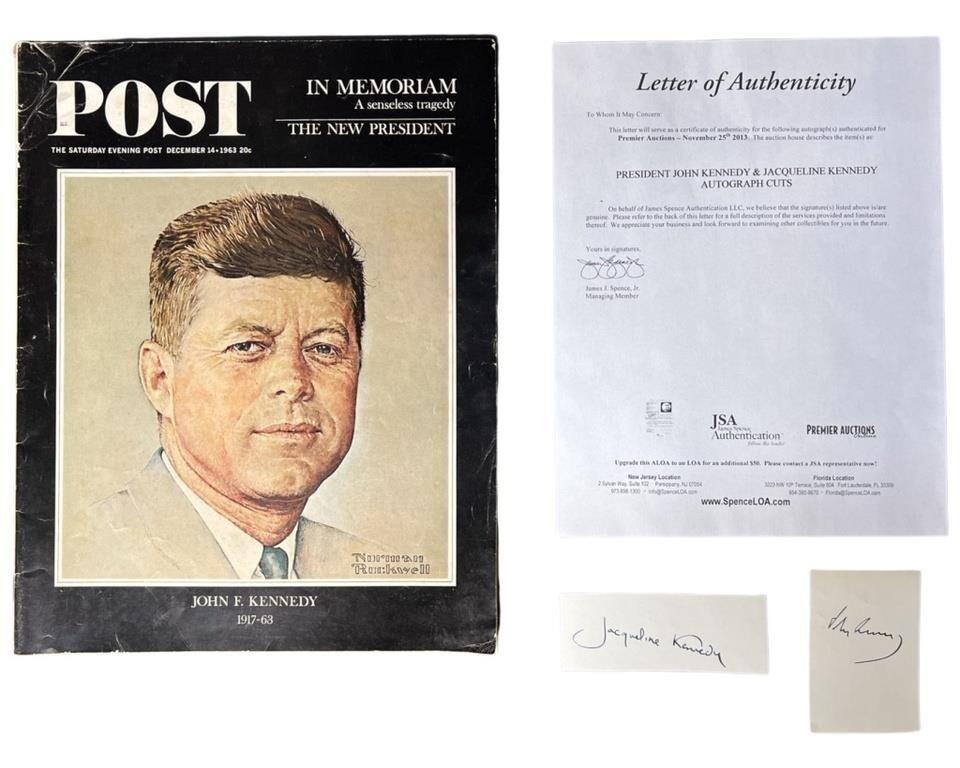 President John Kennedy & Jacqueline Autographs (1 of 4)