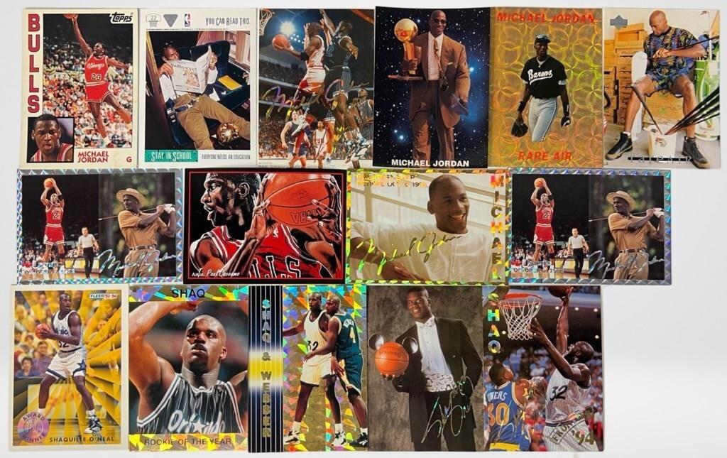Michael Jordan & Shaq Early '90's Promo Cards (1 of 5)