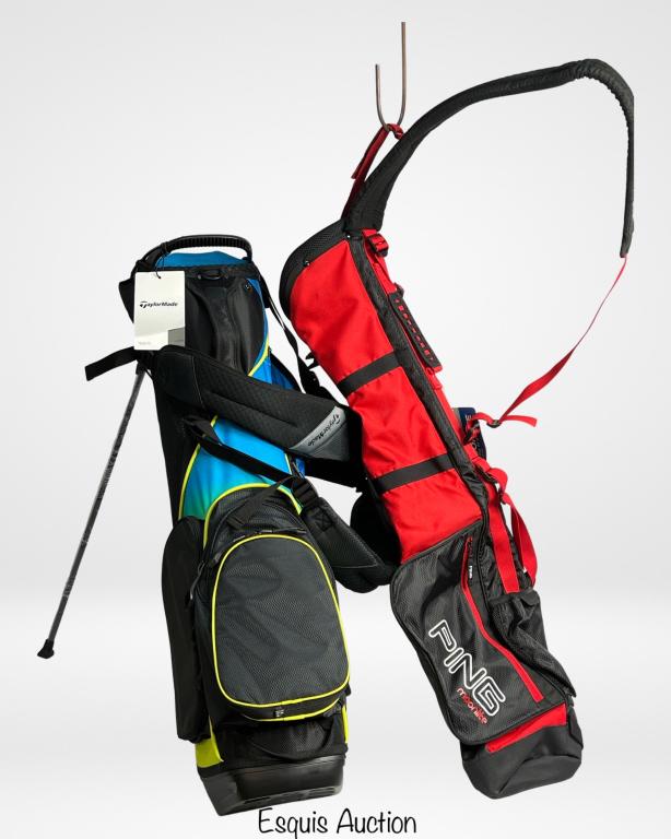 Ping Moonlite & Taylor Made Golf Club Carry Bags: Ping Moonlite & Taylor Made Golf Club Carry Bags. Both are New
