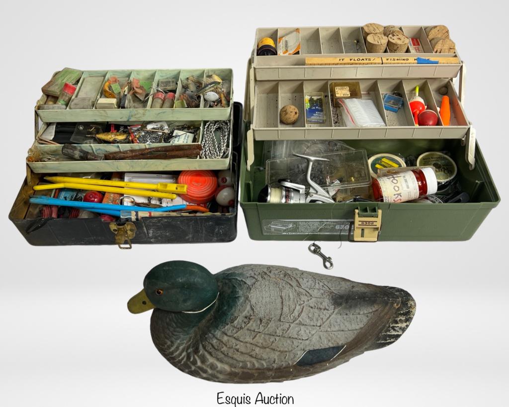 Vintage Fishing Tackle Boxes with Accessories & Du (1 of 10)