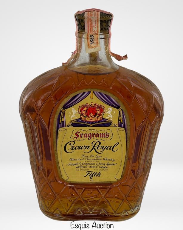 1962 Seagram's Crown Royal Whiskey Sealed