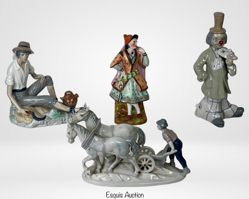 Porcelain Figurines- Germany, Lladro Like, Contine (1 of 8)