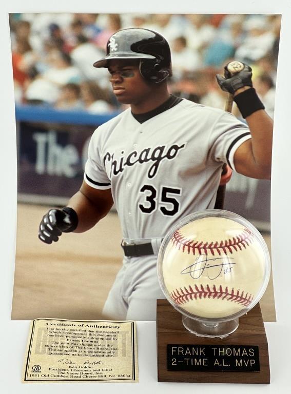 Frank Thomas Autographed/ Signed Baseball Ball (1 of 4)