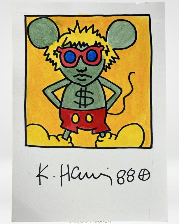 Keith Haring (in Style)- Andy Mouse Art Drawing (1 of 2)
