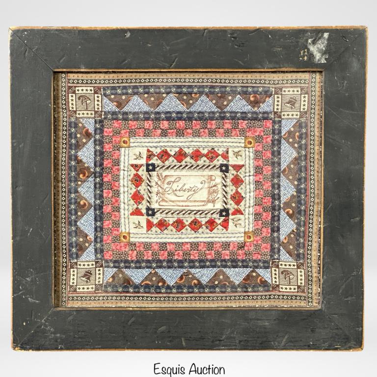 Antique 1876 Liberty Quilt  Block Sampler (1 of 2)