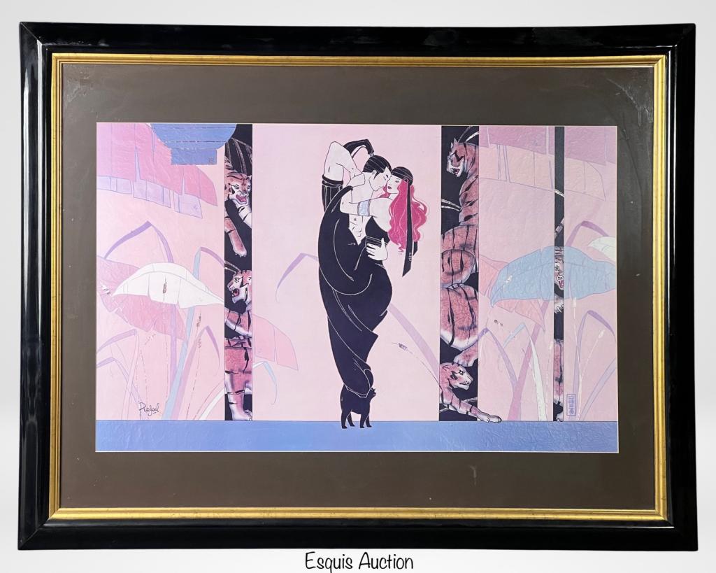 Rafael Acevedo-Art Deco Lovers  Signed Lithograph (1 of 4)