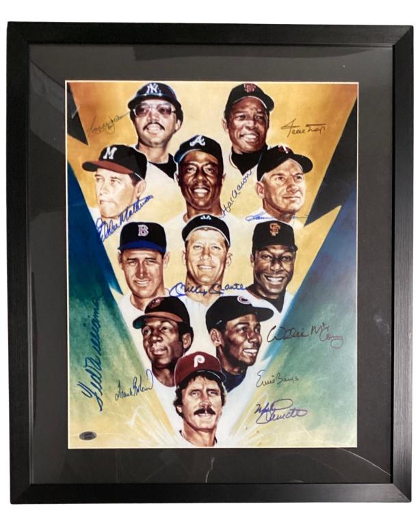 "500 Home Run Club" Baseball Legends Signed Poster (1 of 6)