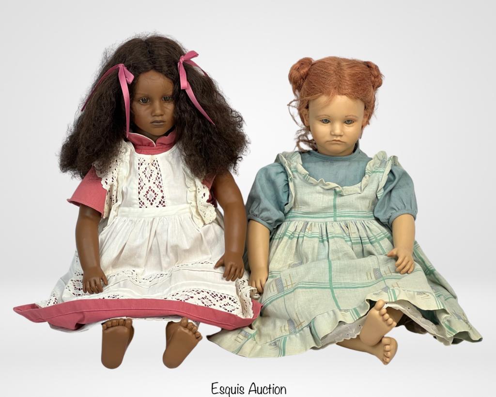 2  Annette Himstedt Signed 26" Puppen Kinder Dolls (1 of 7)