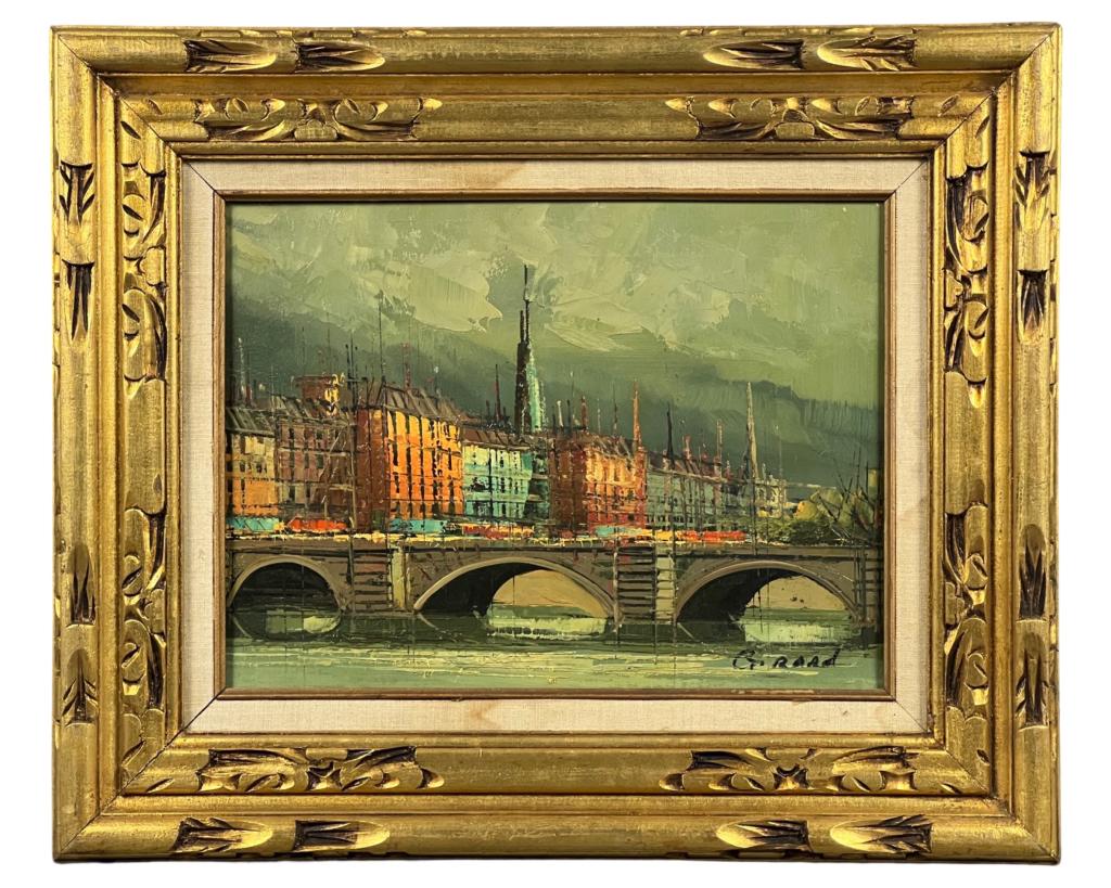 Henri Girard Modernist  Cityscape Oil Painting (1 of 4)