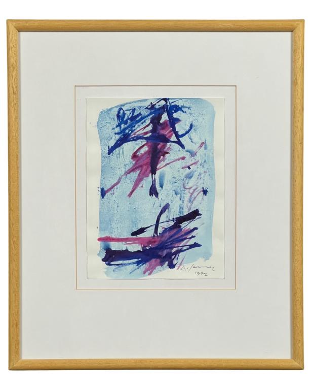 Unknown Artist- Modern Abstract Watercolor (1 of 4)